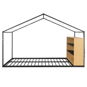 Bed House Frame With Shelves And Lights by Couch.com