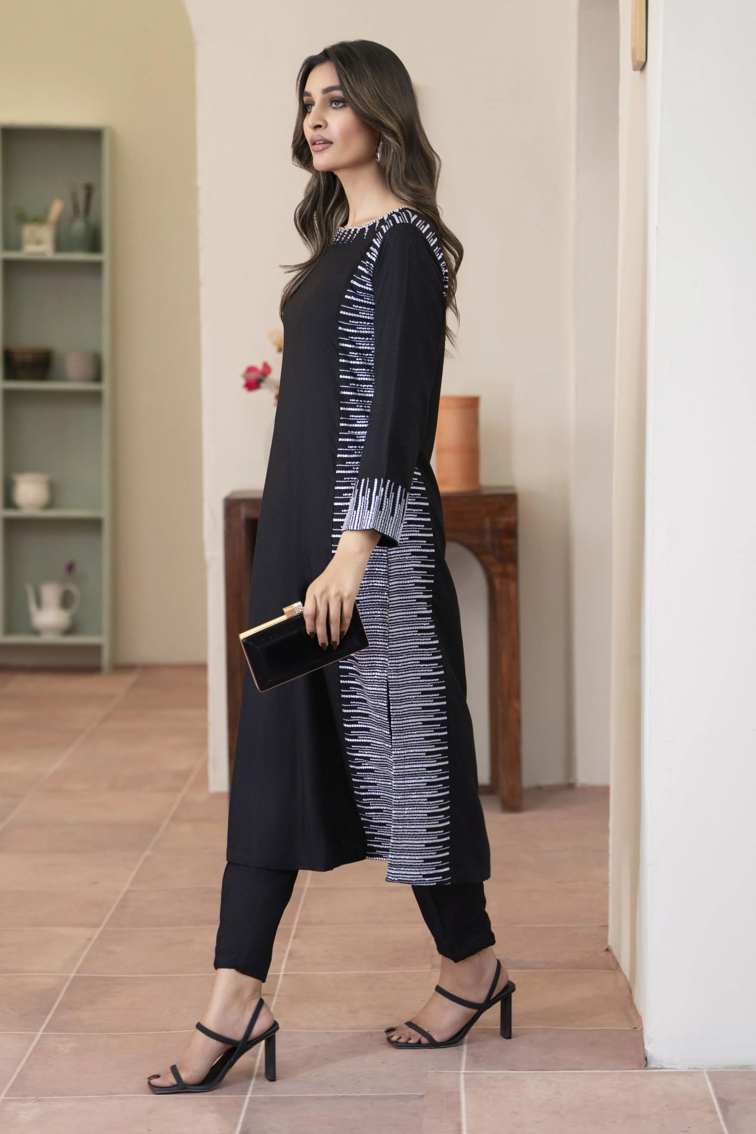 Bloomline Ready to Wear Embroidered Casual Dress by Zaiwa ZBRW1