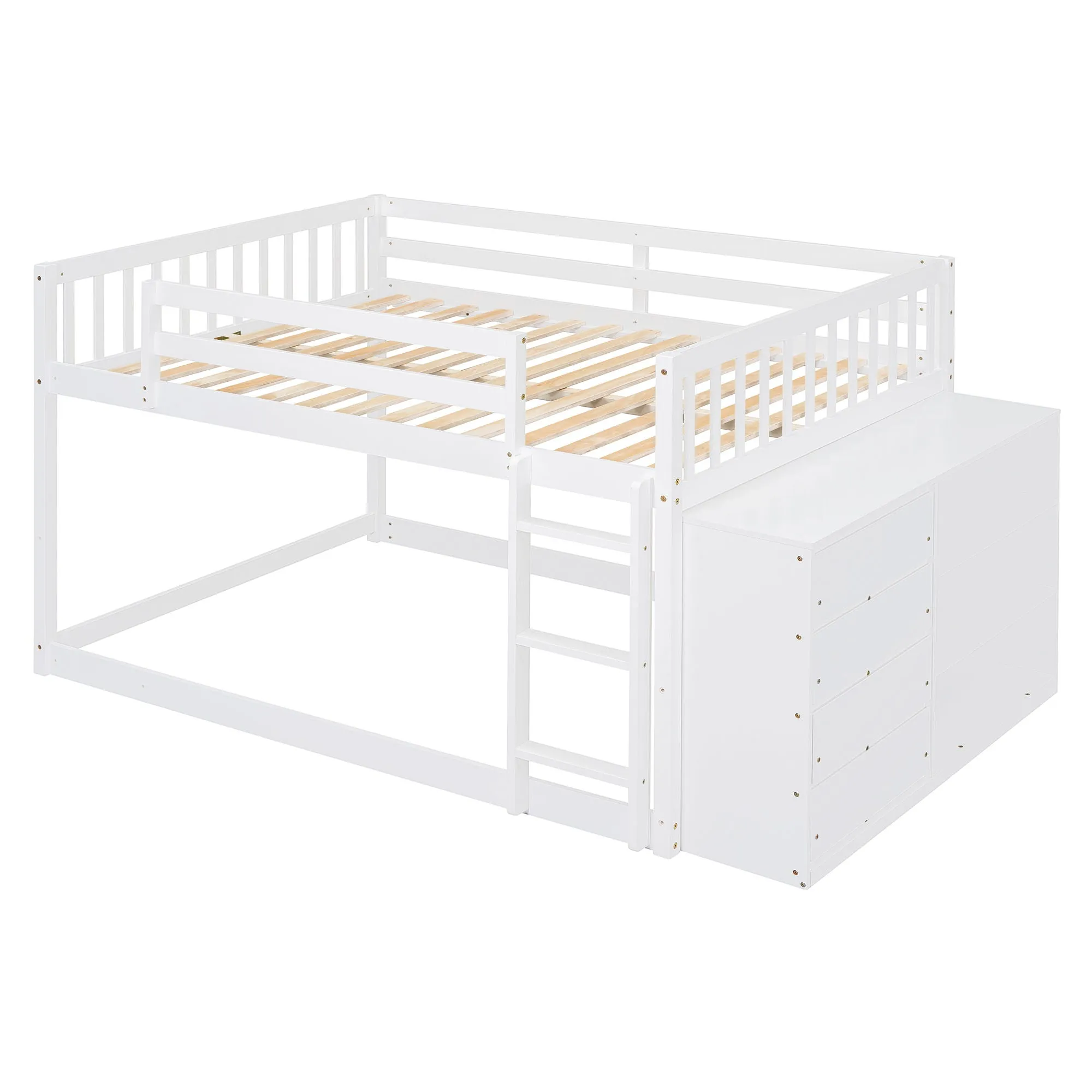 Bunk Bed With 4 Drawers And 3 Shelves by Couch.com