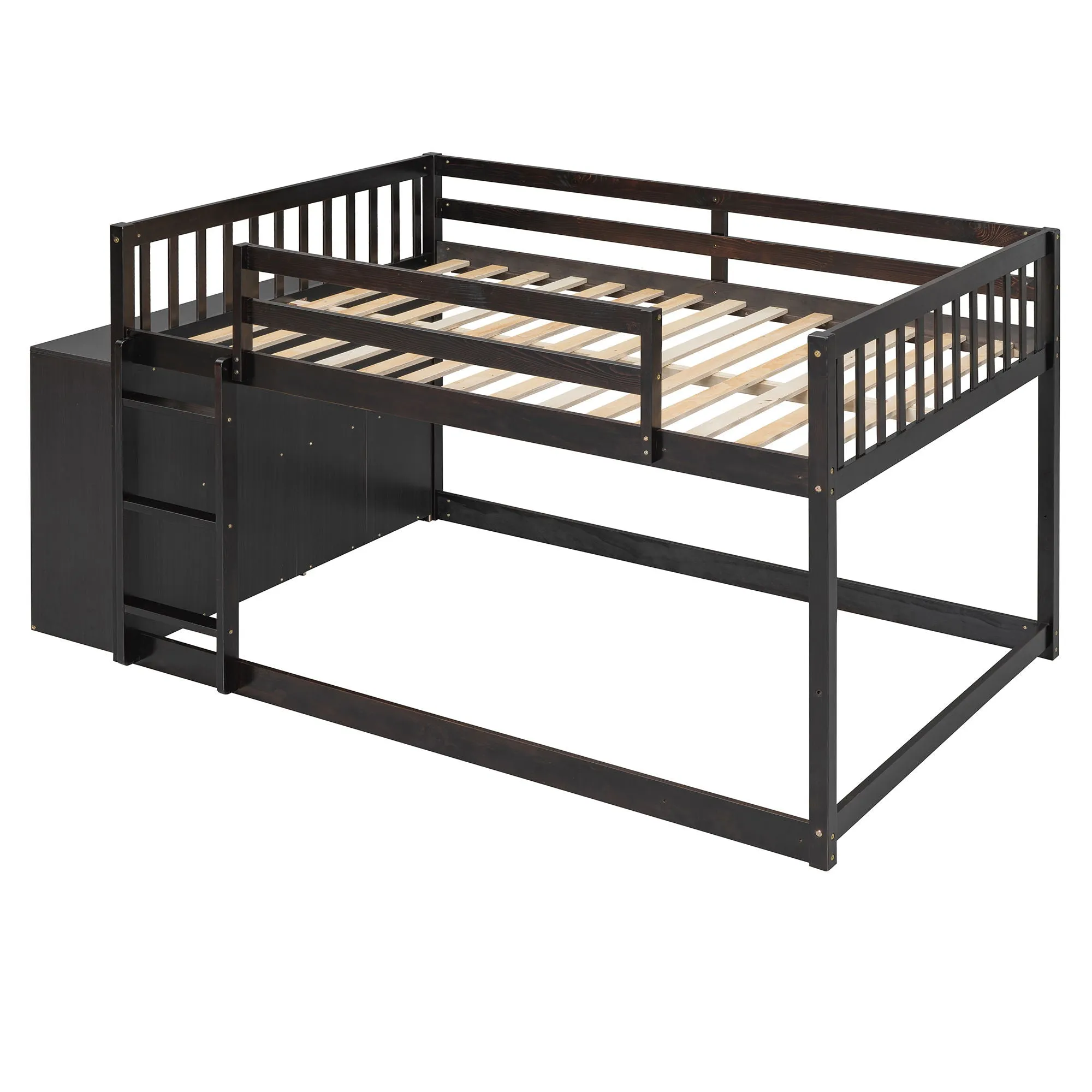 Bunk Bed With 4 Drawers And 3 Shelves by Couch.com