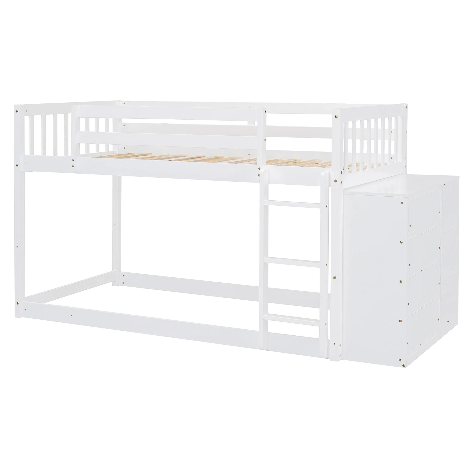 Bunk Bed With 4 Drawers And 3 Shelves by Couch.com