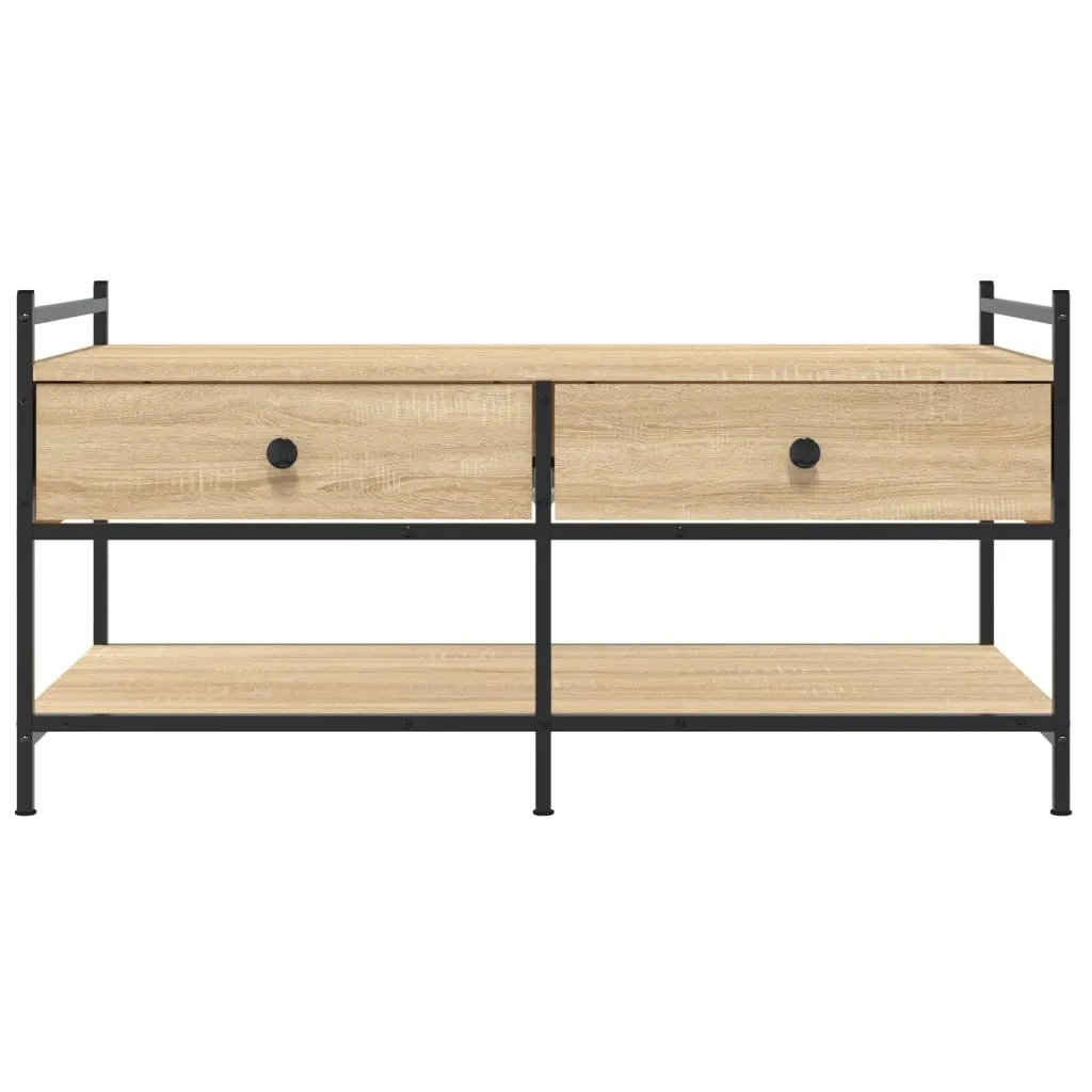Coffee Table Sonoma Oak 99x50x50 cm Engineered Wood