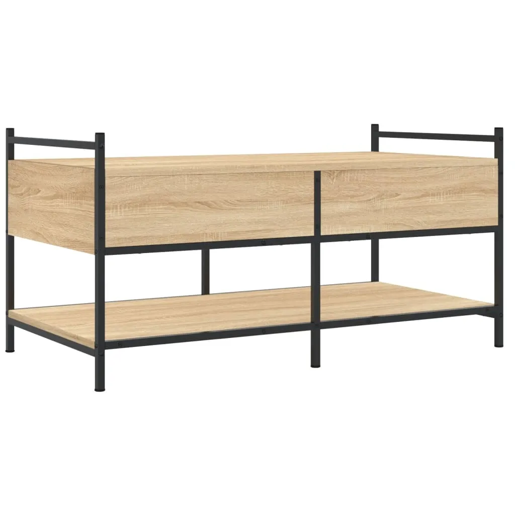 Coffee Table Sonoma Oak 99x50x50 cm Engineered Wood