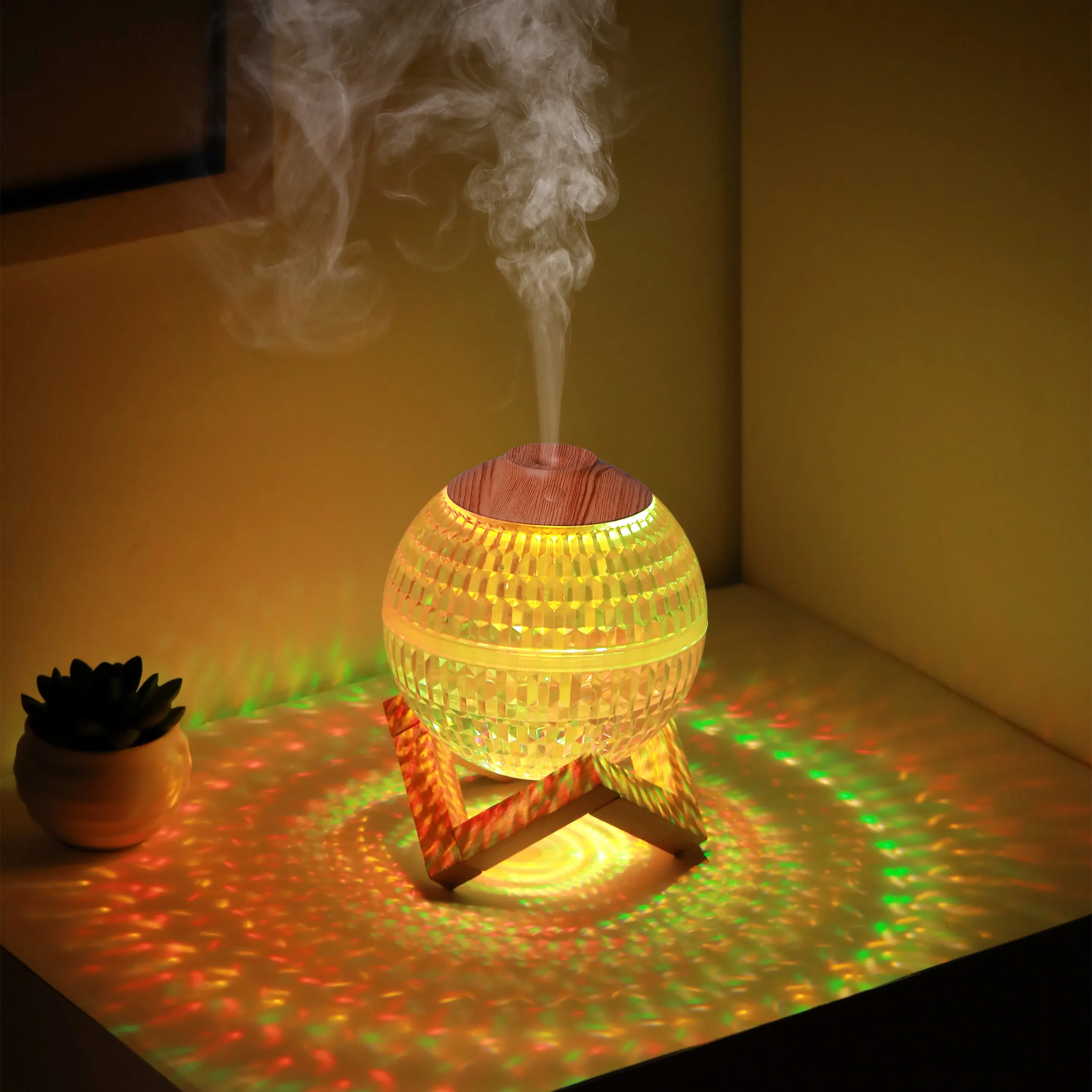 Crystal Ball Humidifier RGB Colorful Creative Mini Silent Mist Volume