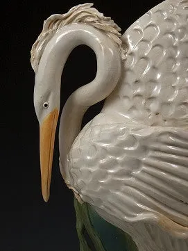 Flame Wing Heron Vase