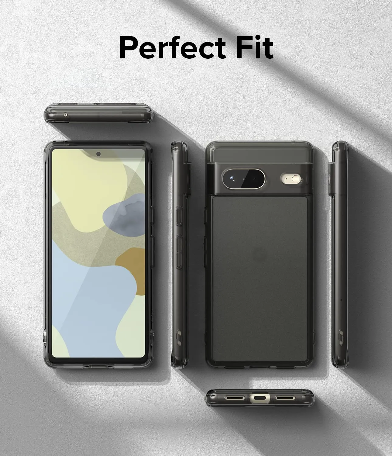 Google Pixel 7 Back Cover Case | Fusion - Matte Smoke Black