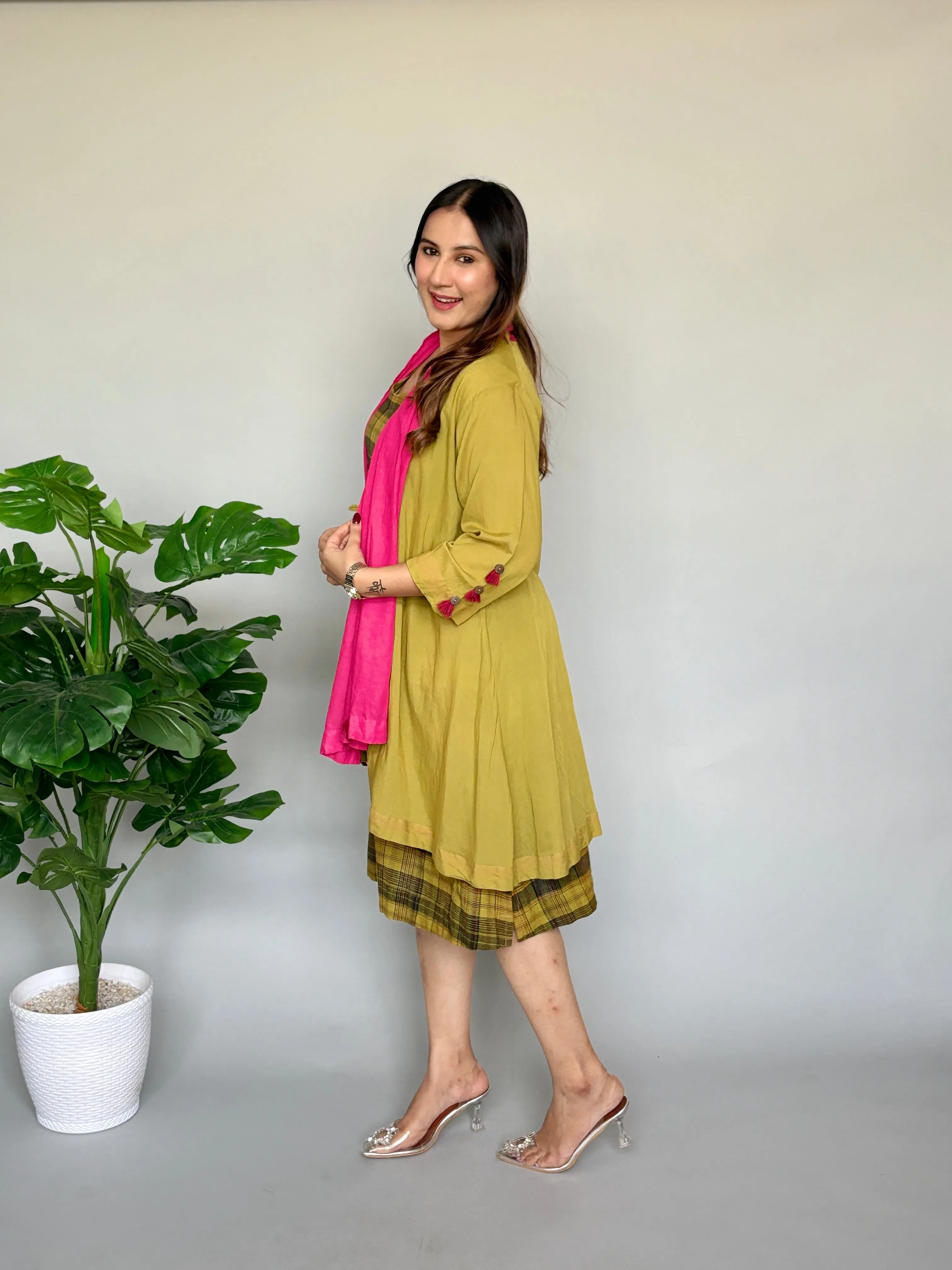 Green Dress with Jacket