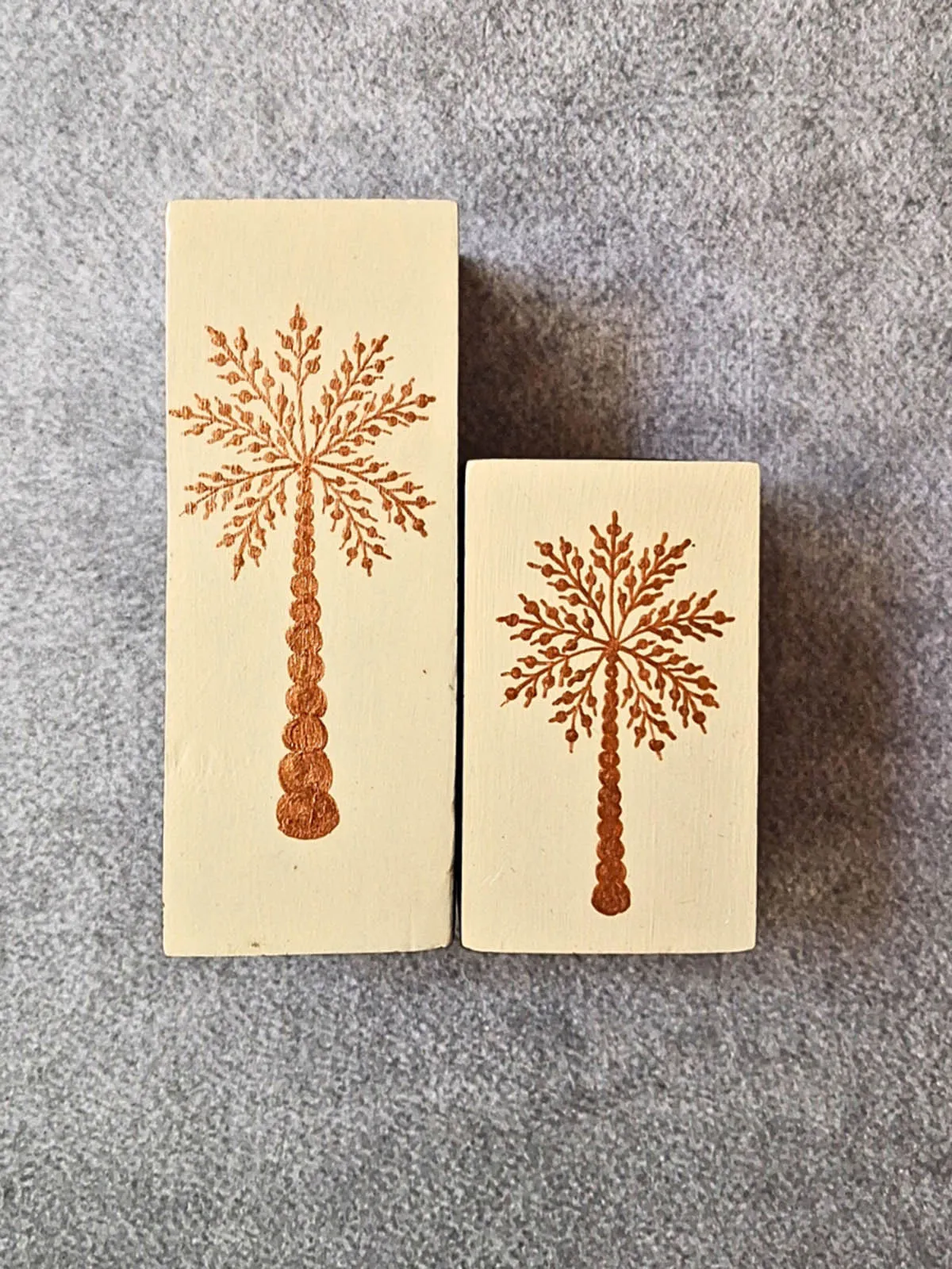 Hand Painted Warli Art Golden Tree Candle Holder Pair