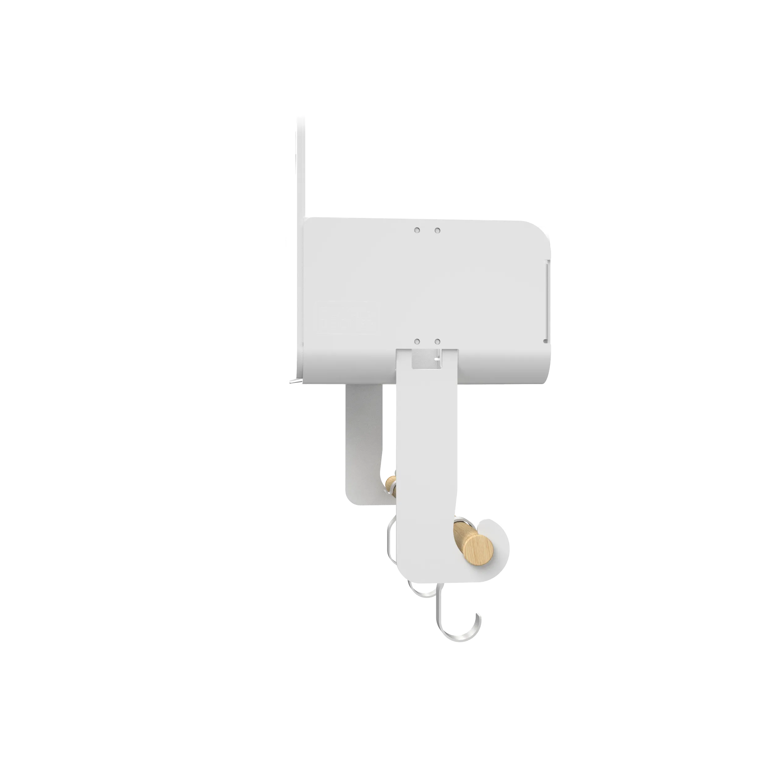 Hanging | Magnetic Rack System-Shelf With Brackets, White