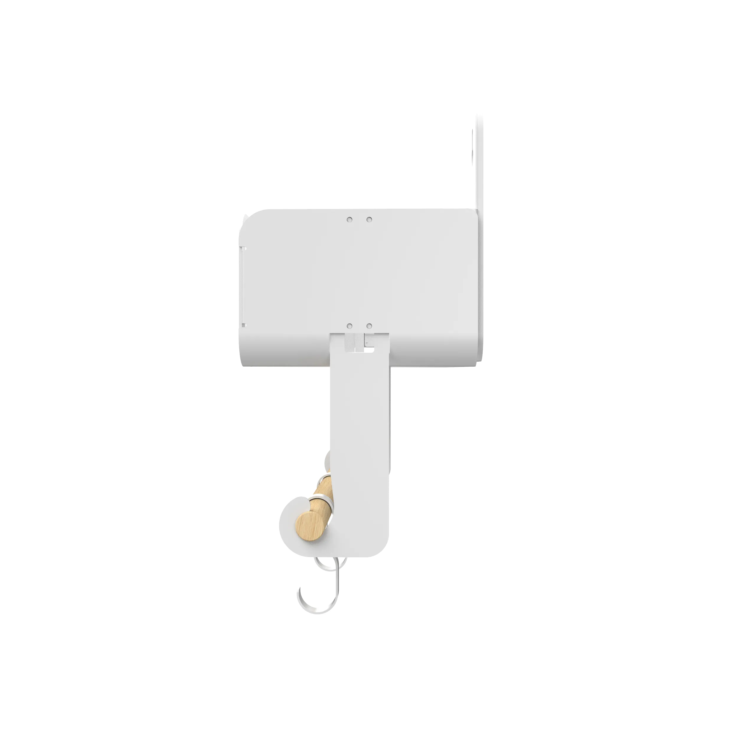 Hanging | Magnetic Rack System-Shelf With Brackets, White