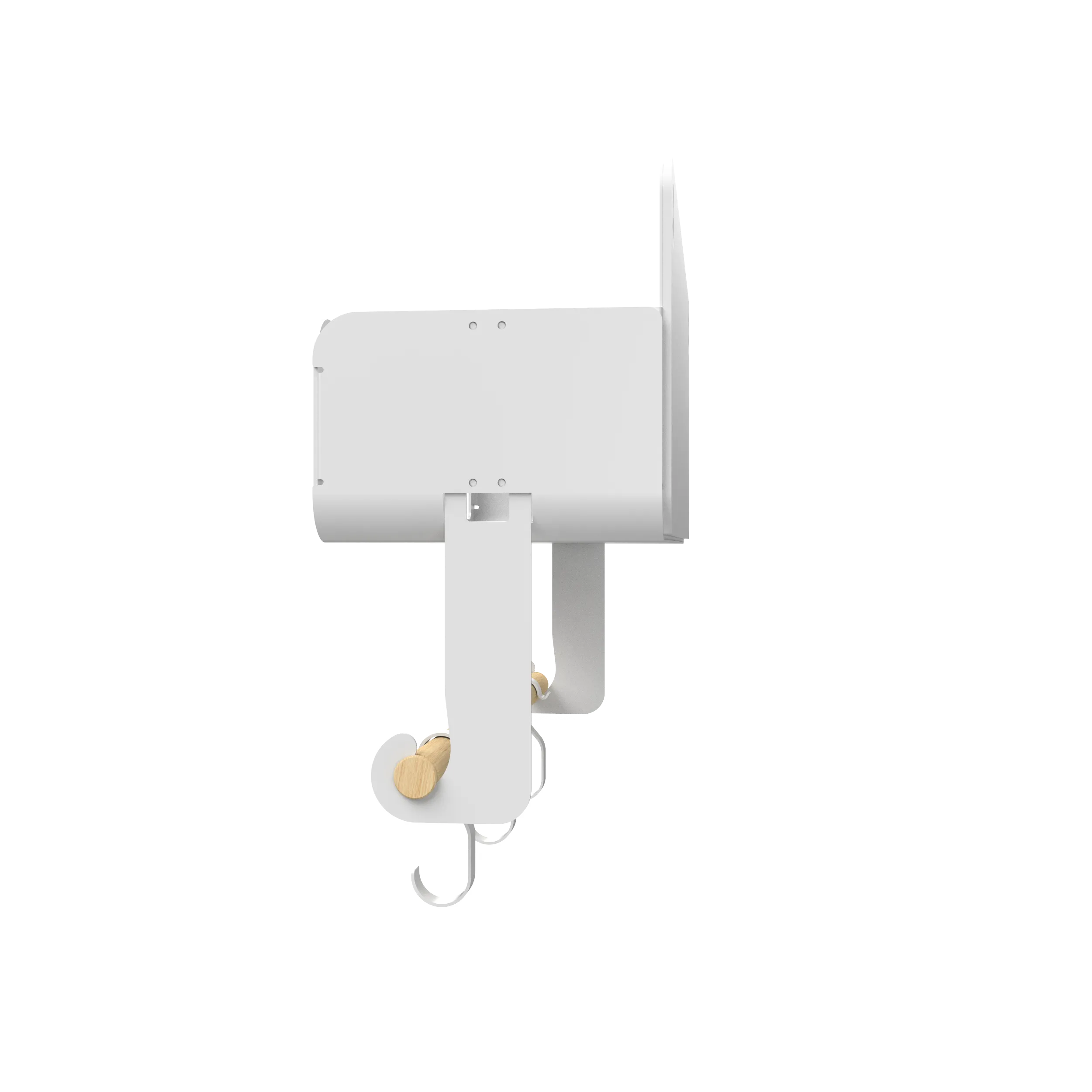 Hanging | Magnetic Rack System-Shelf With Brackets, White