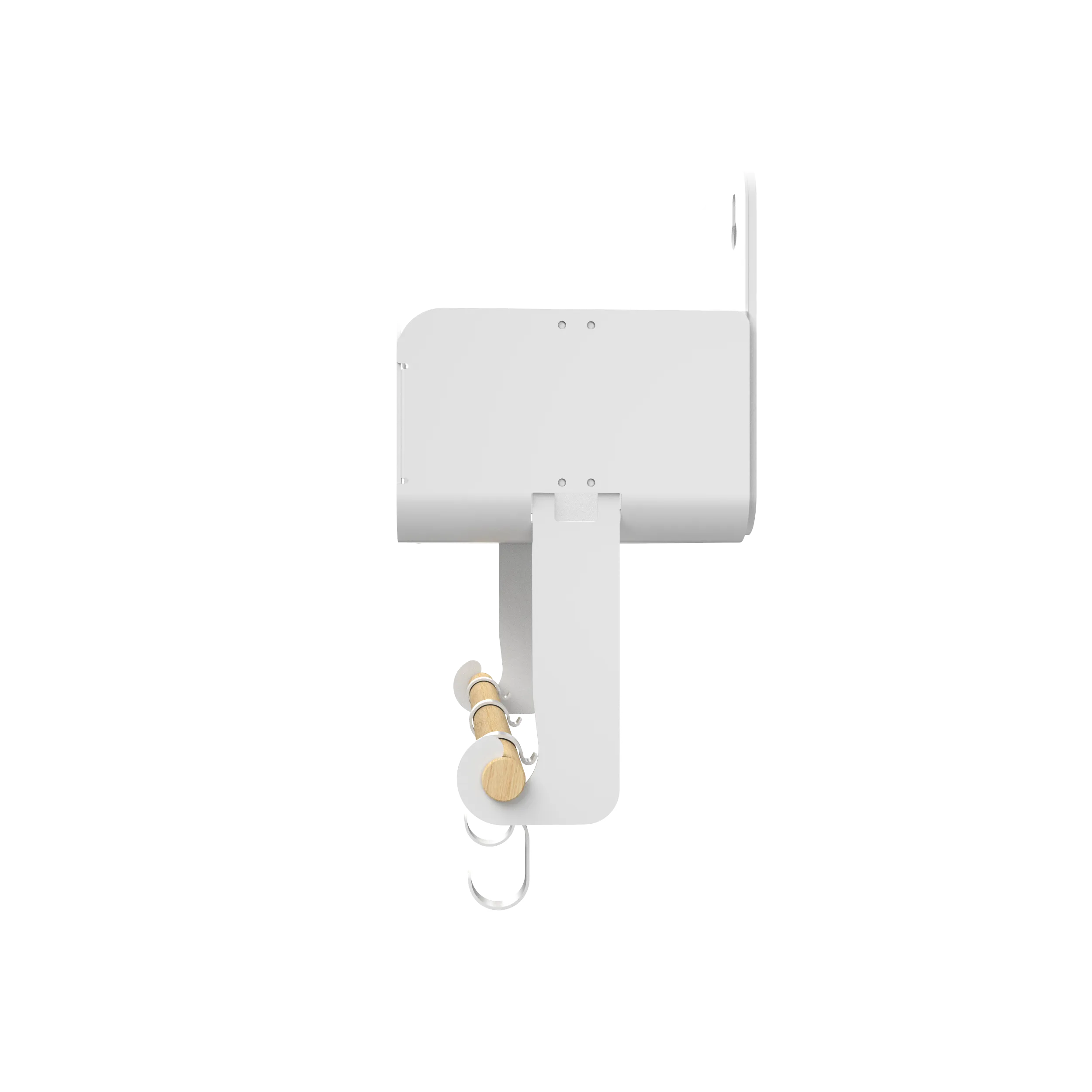 Hanging | Magnetic Rack System-Shelf With Brackets, White