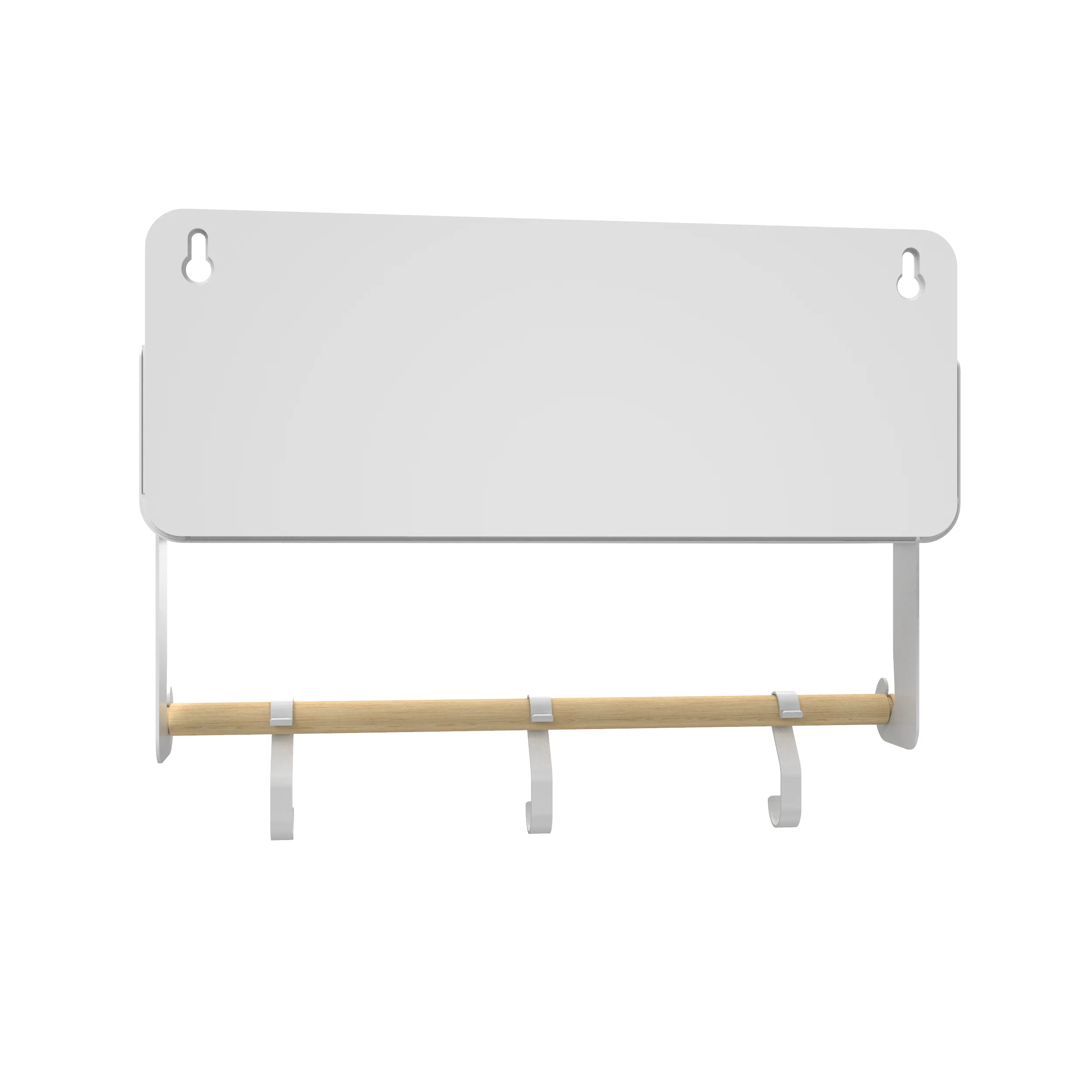 Hanging | Magnetic Rack System-Shelf With Brackets, White