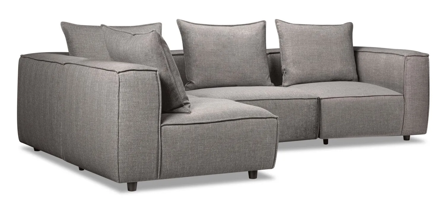 Parlin 4-Piece Modular Sectional - Grey