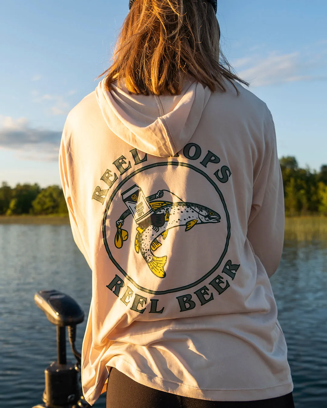 Reel Hops for Reel Beer Fishing Hoodie