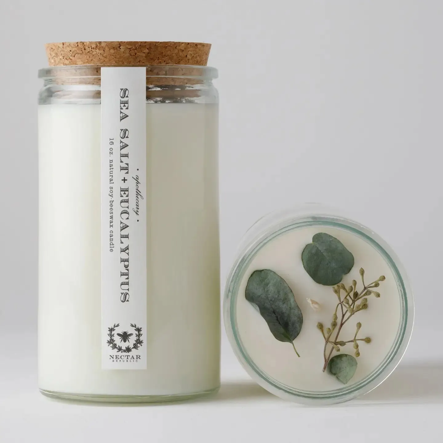 Sea Salt   Eucalyptus : Apothecary Candle (Restoring)