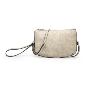 Shimmer Gold Leopard Dual Crossbody/Wristlet
