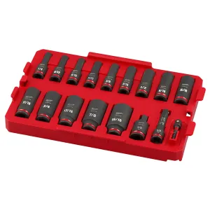 SHOCKWAVE™ Impact Duty™ Socket 3/8” Dr 17PC SAE Tray Set