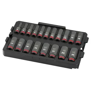 SHOCKWAVE™ Impact Duty™ Socket 3/8” Dr 19PC MM Tray Set