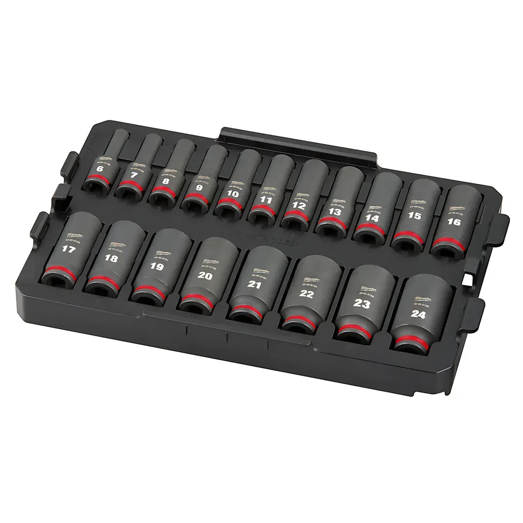 SHOCKWAVE™ Impact Duty™ Socket 3/8” Dr 19PC MM Tray Set