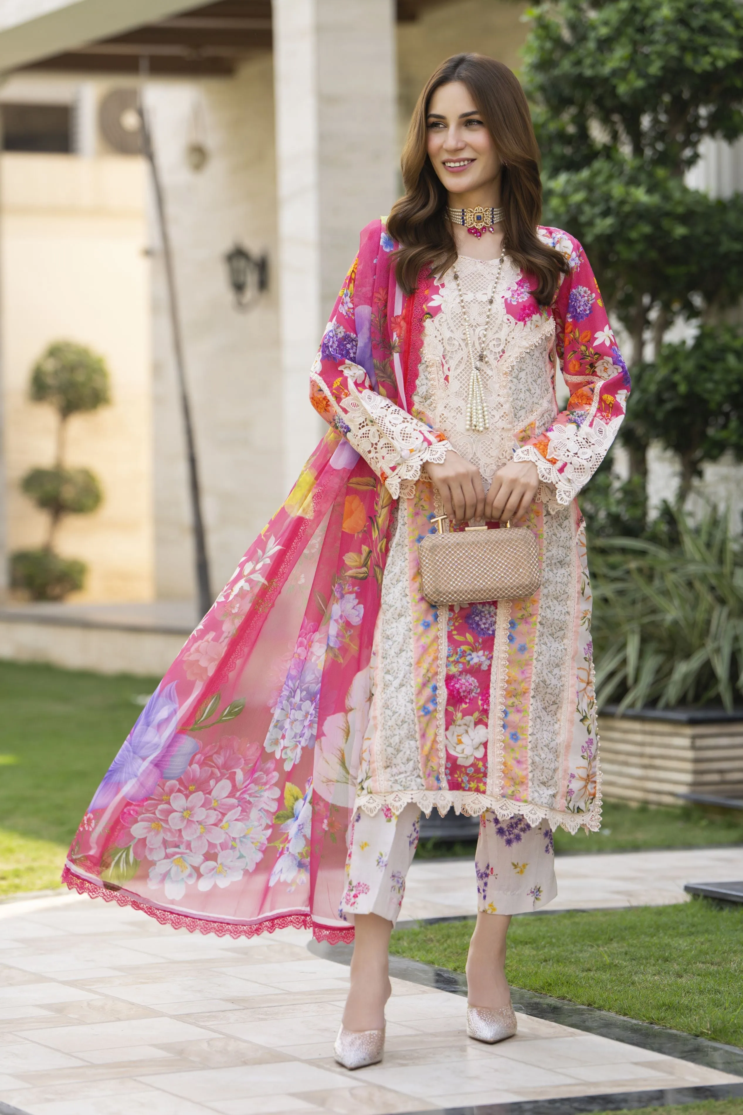 Silver Petals Ready to Wear Lawn Collection  SPRW3