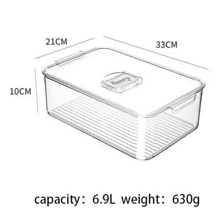Transparent Refrigerator Food Storage Containers with Drainer